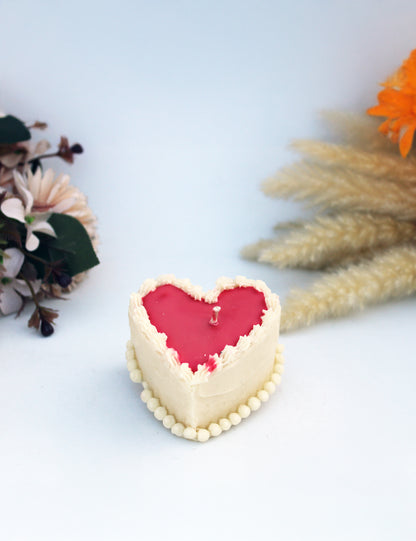 Heart Shaped Cake Candle