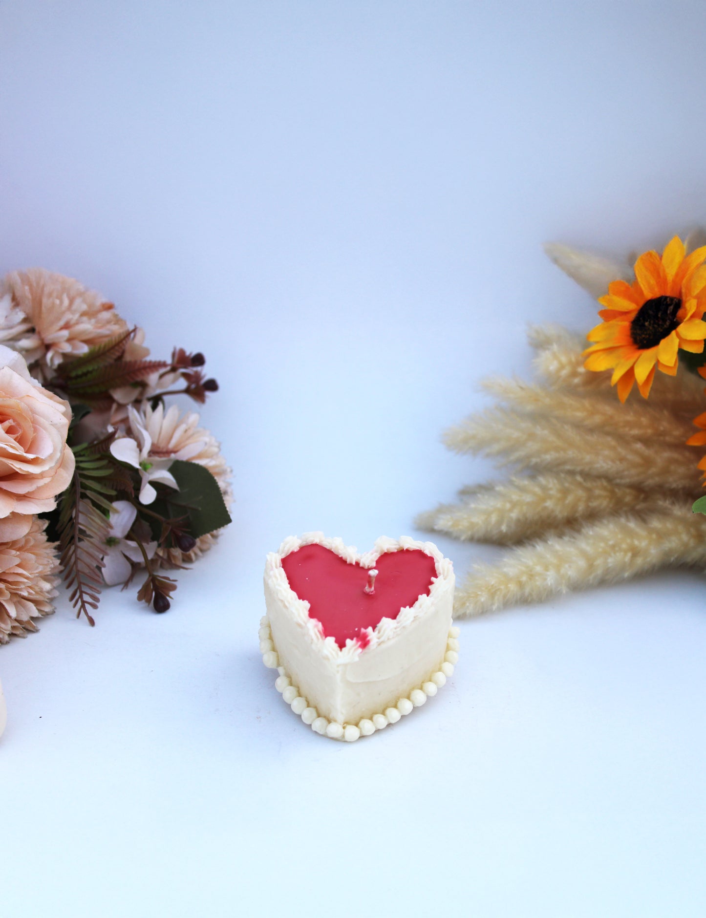 Heart Shaped Cake Candle