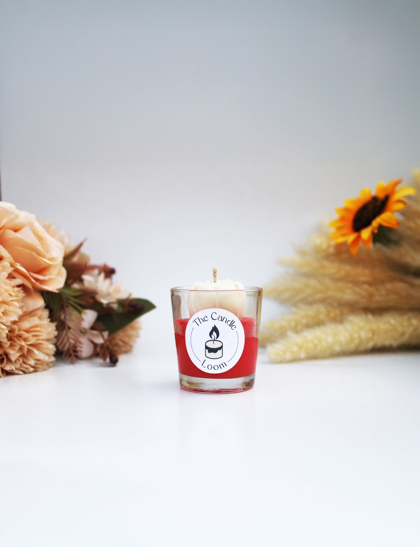 Flower in mini Jar Candle - Set of 2