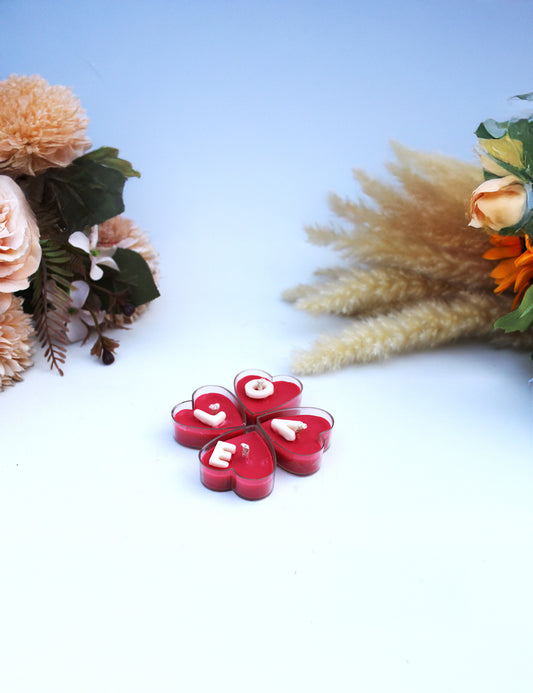 Heart Shaped tea light candle