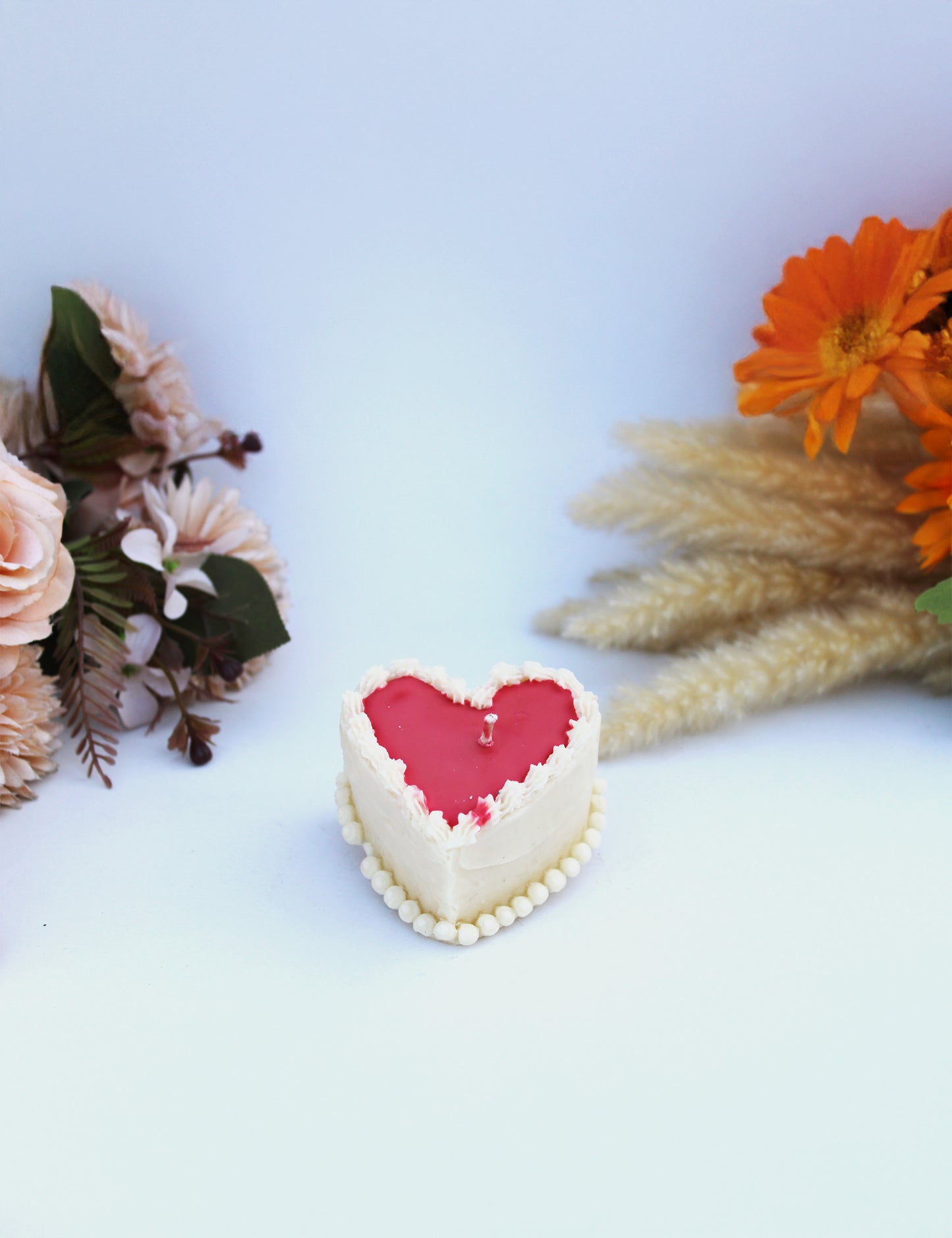 Heart Shaped Cake Candle