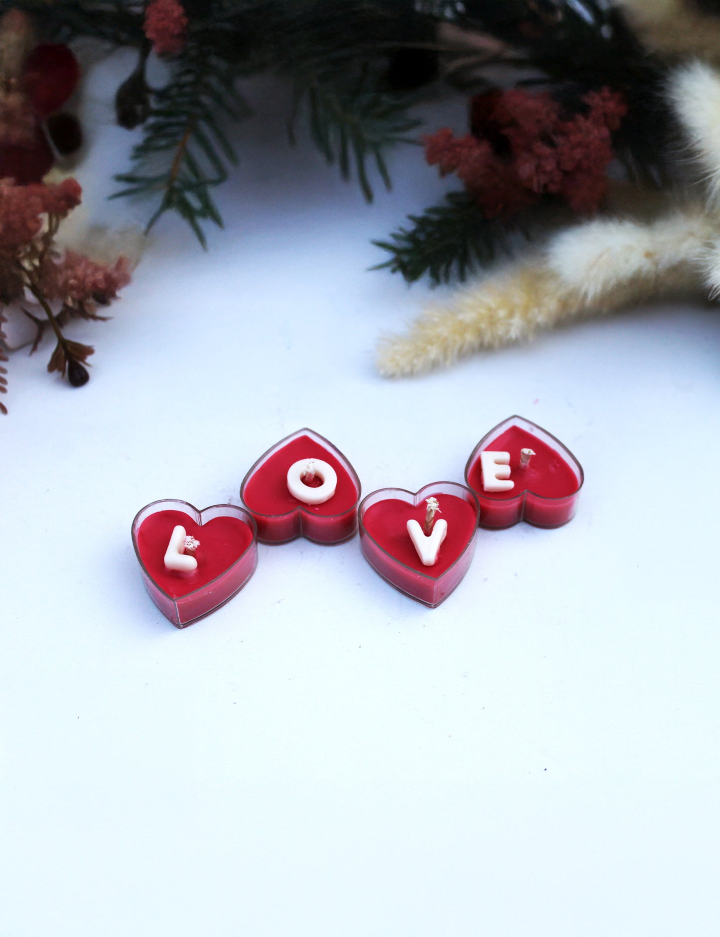 Heart Shaped tea light candle