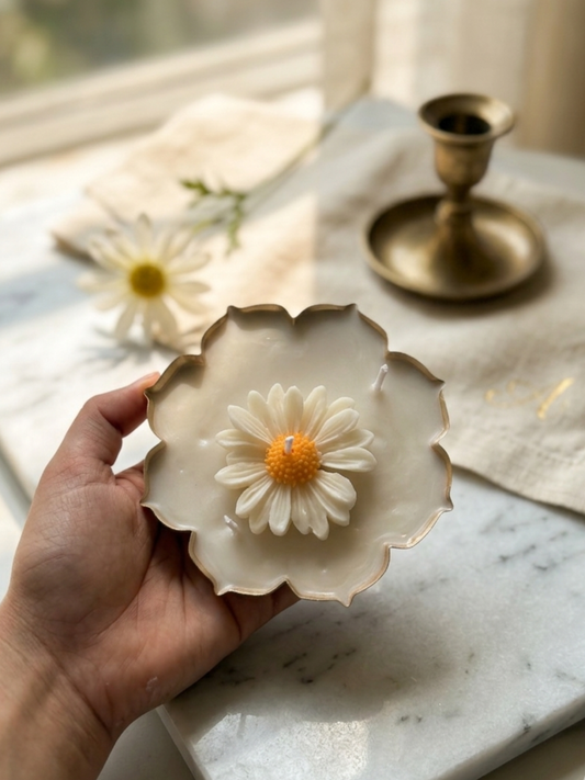 Daisy Flower Scented Candle