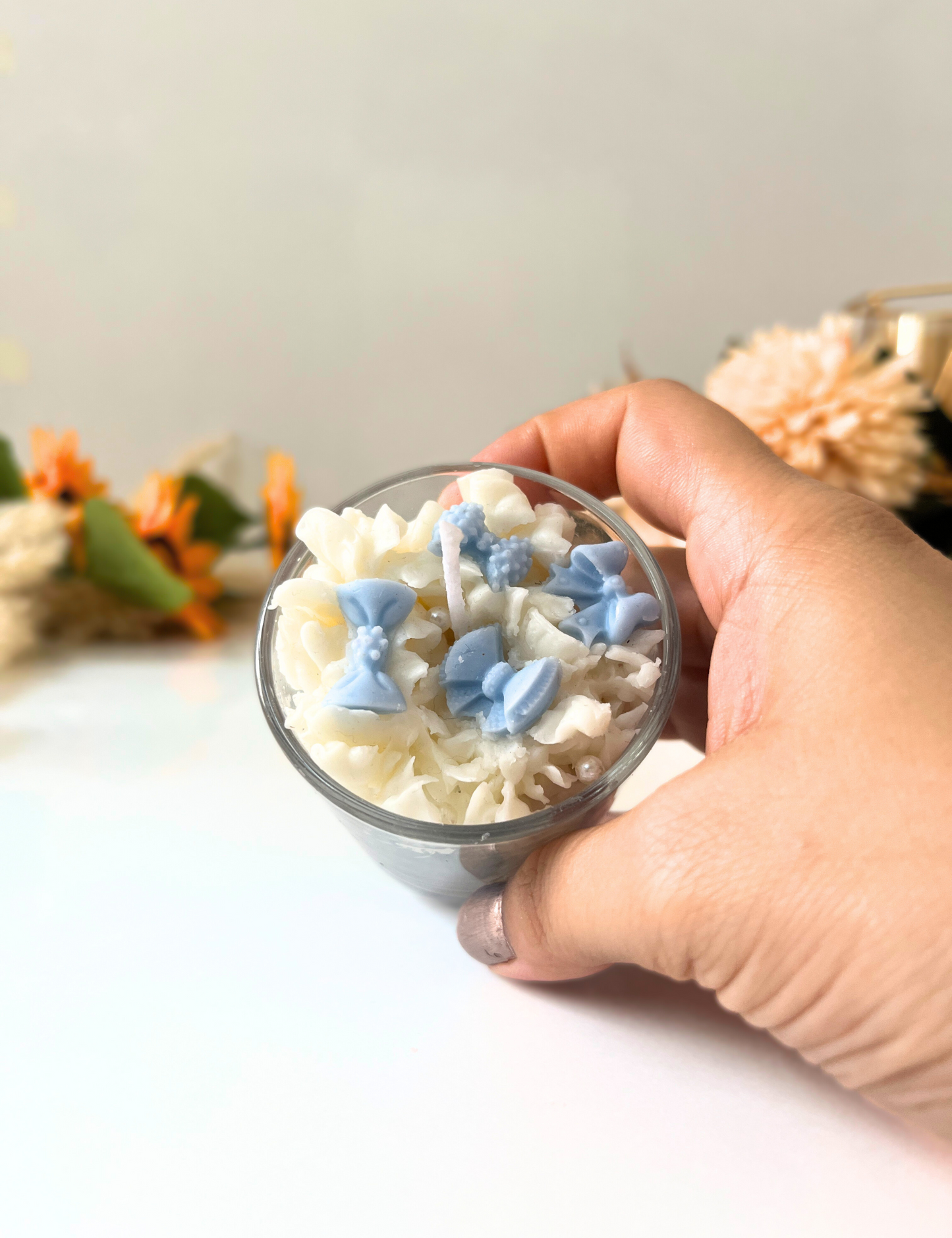 Whipped Bow Candle - Shots Jar